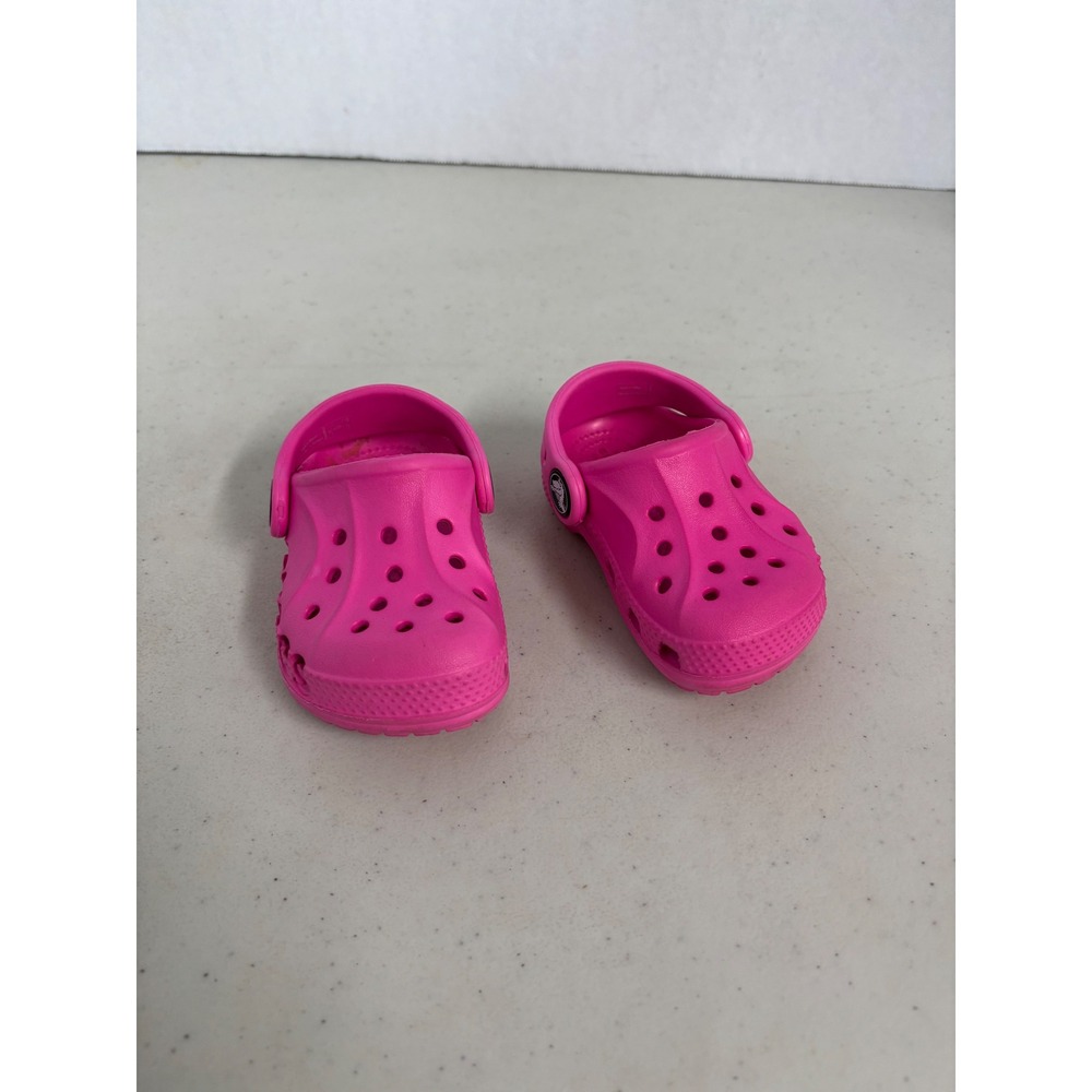 Crocs Classic Clog Toddler Size C4‎ Electric Pink Slip On Water Shoes Kids
